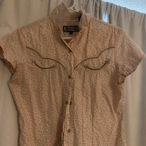 western floral short sleeve